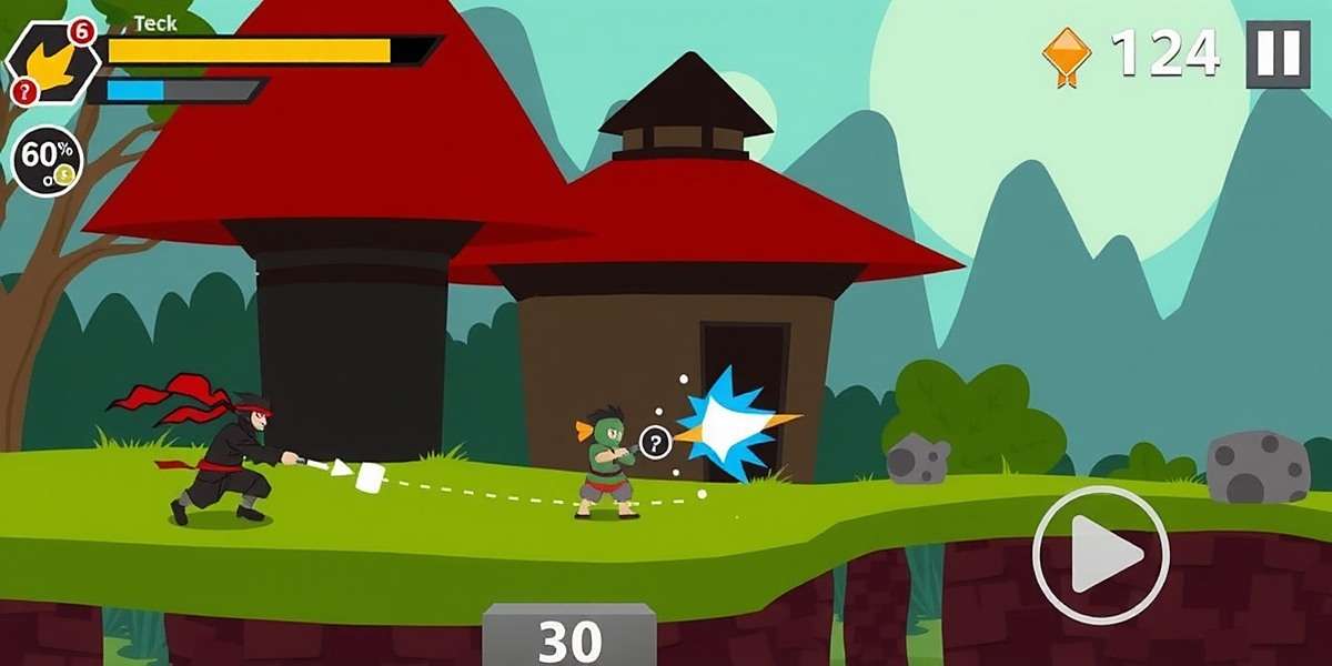 Nutmeg Ninjas Showdown Gameplay Nutmeg Ninjas Showdown gameplay screenshot showing a ninja character using spice powers